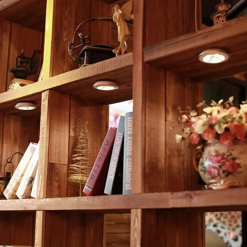 3 LED Light Set with Remote - Cool White for Cabinets & Displays