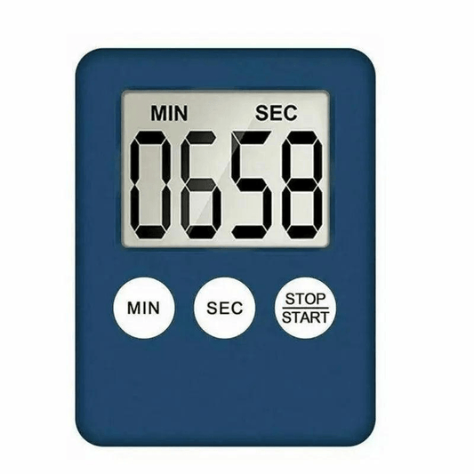 Digital Kitchen Timer with Back Mount LCD Countdown Display 99-Minute Range - 1 PC