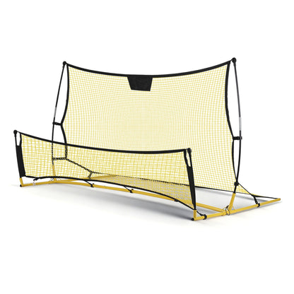 Everfit 2.1m Football Soccer Net Portable Goal Net Rebounder Sports Training Yellow
