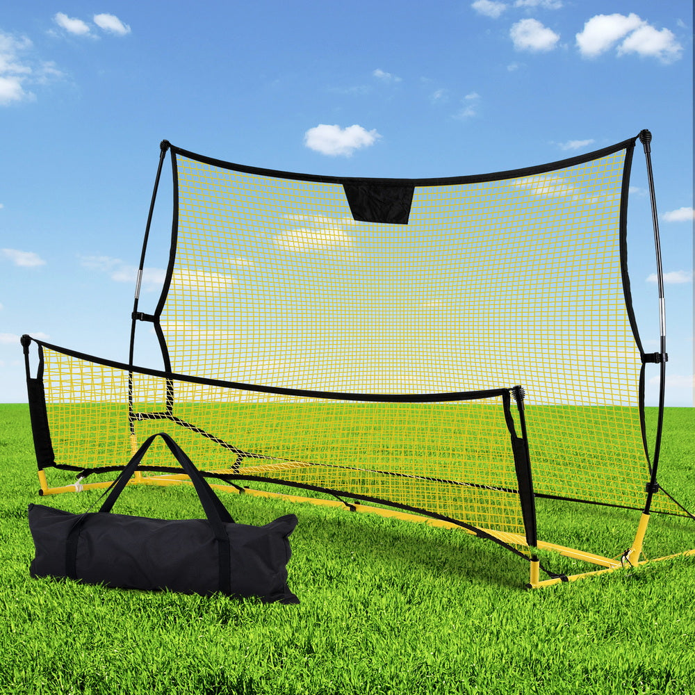 Everfit 2.1m Football Soccer Net Portable Goal Net Rebounder Sports Training Yellow