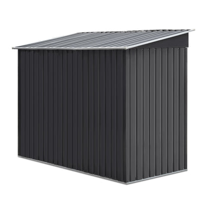 Giantz Garden Shed 2.38x1.31M Sheds Outdoor Storage Tool Metal Workshop Shelter Sliding Door