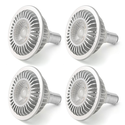 AR70 LED Light Bulb BA15D B15 Base, AC/DC12V Input, 7W 500lm for Home Household Commercial Lighting, 50W Halogen Lamp Replacement(Natural White,4 Pack)