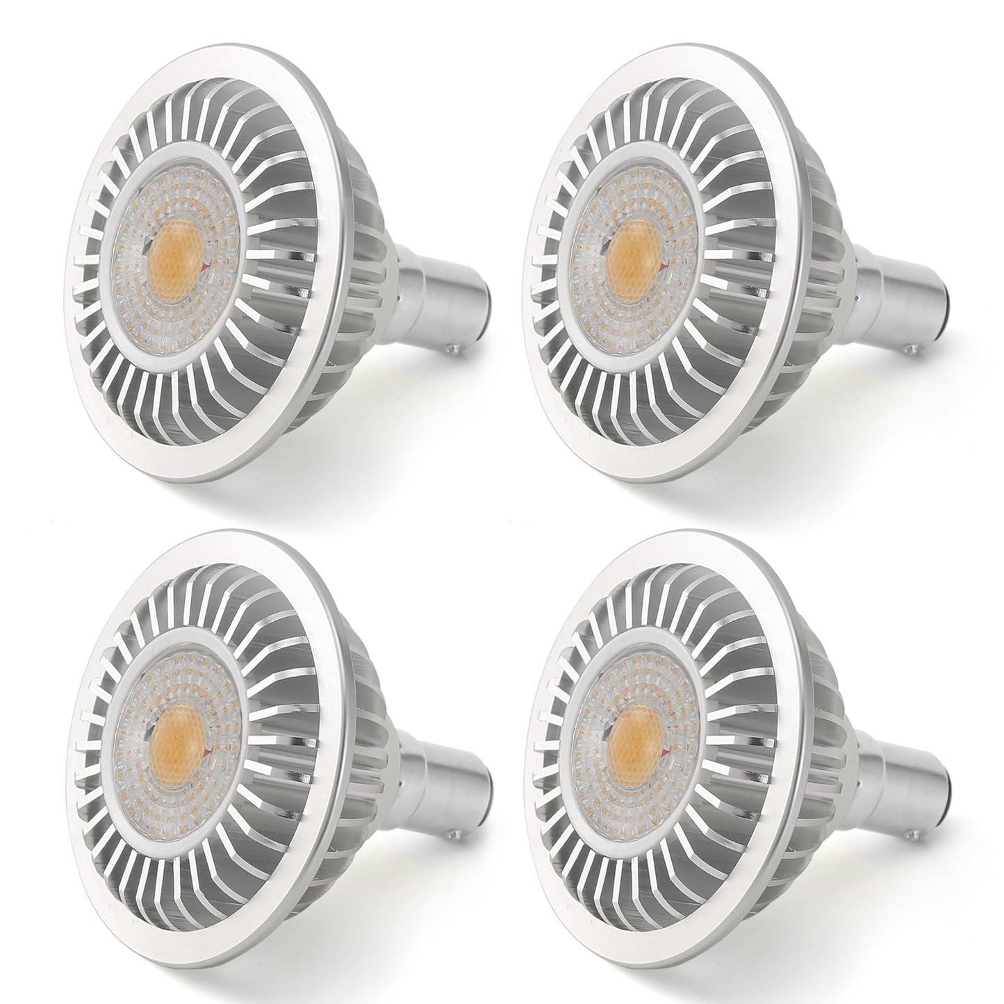 AR70 LED Light Bulb BA15D B15 Base, AC/DC12V Input, 7W 500lm for Home Household Commercial Lighting, 50W Halogen Lamp Replacement(Warm White,4 Pack)