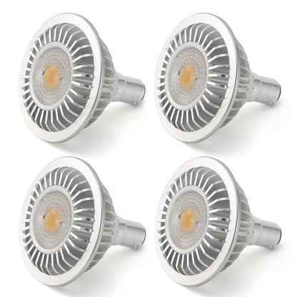 AR70 LED Light Bulb BA15D B15 Base, AC/DC12V Input, 7W 500lm for Home Household Commercial Lighting, 50W Halogen Lamp Replacement(Warm White,4 Pack)