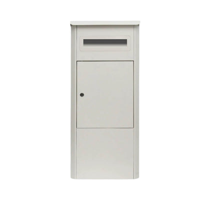 Parcel Delivery Drop Box Mailbox - Secure Home Package Locker 38x38x90cm White