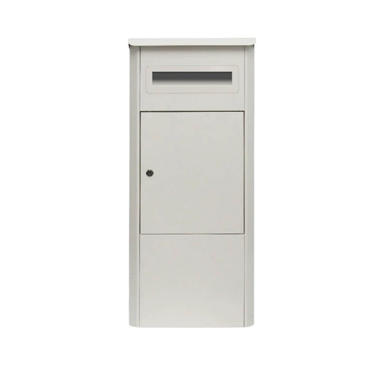Parcel Delivery Drop Box Mailbox - Secure Home Package Locker 38x38x90cm White