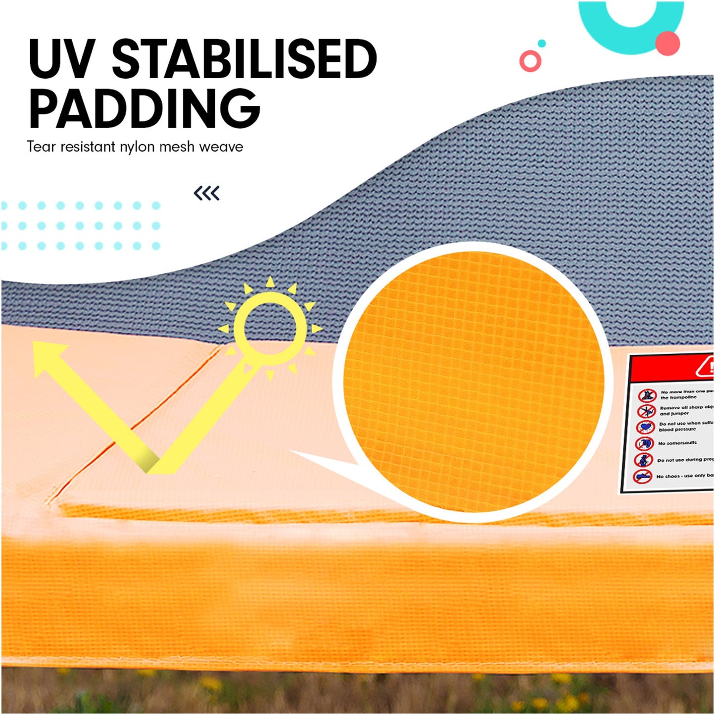 Kahuna 6 Ft X 9 Ft Rectangular Outdoor Trampoline With Basketball Set - Orange