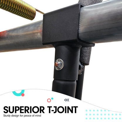 Kahuna 6 Ft X 9 Ft Rectangular Outdoor Trampoline With LED Basketball Set Orange