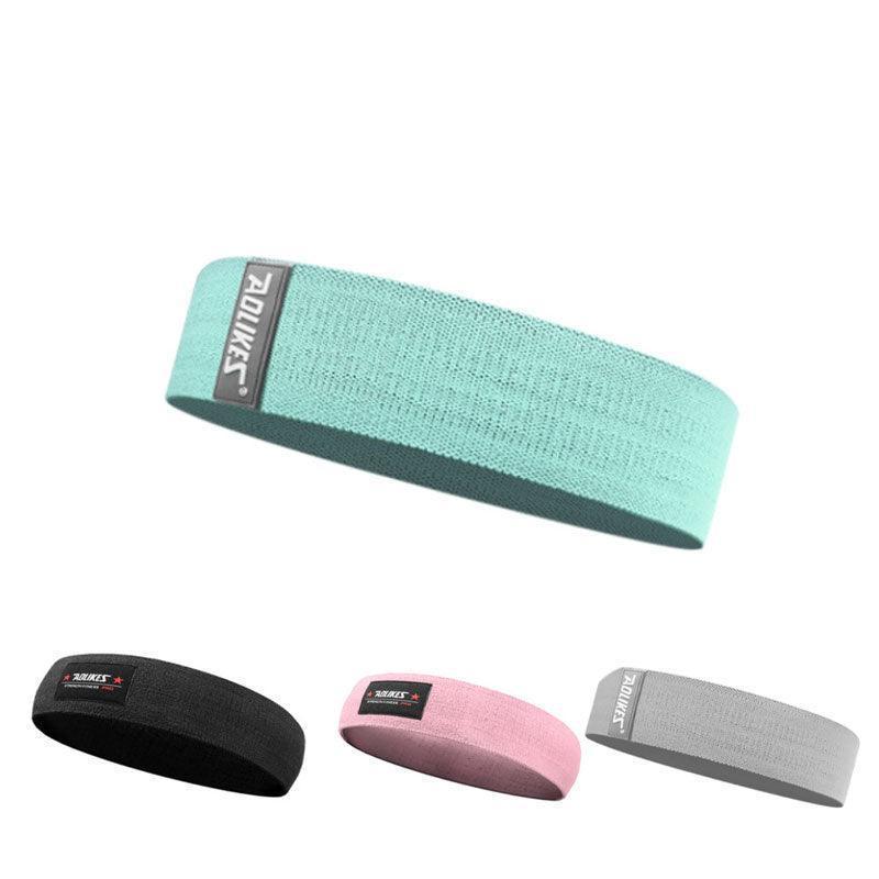 8x64CM Resistance Booty Bands Hip Circle Loop Bands Gym Home Exercise Women - Grey