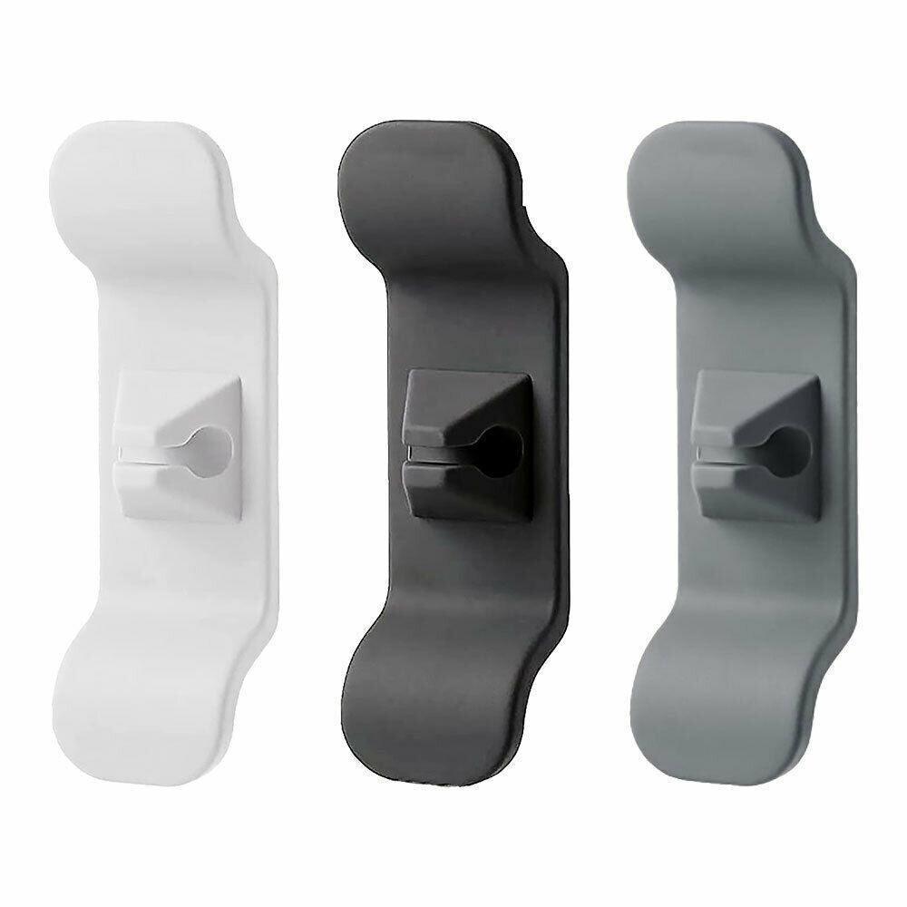 Cord Organizer Wrap Holder 4pcs Kitchen Appliance Cable Winder Adhesive Clip - 2PCS White+2PCS Black