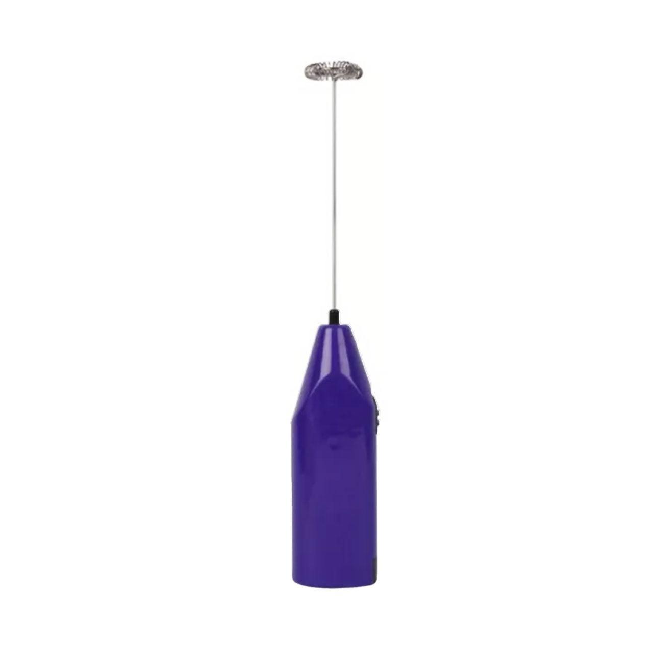 Electric Kitchen Mini Foamer Milk Frother Egg Beater Stirrer Whisk Mixer Tool - Purple