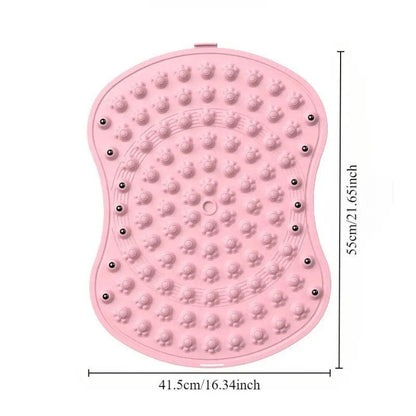 Soft TPE Foot Massage Mat Non-Slip Comfort Pad for Home Bathroom Use - Purple