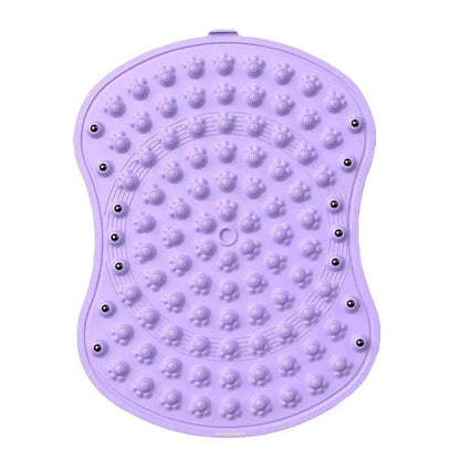 Soft TPE Foot Massage Mat Non-Slip Comfort Pad for Home Bathroom Use - Purple