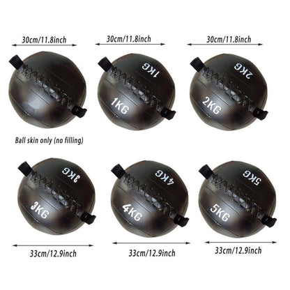 Non-Elastic Soft Squat Wall Ball for Solid Gravity and Balance Training Workouts - 1kg