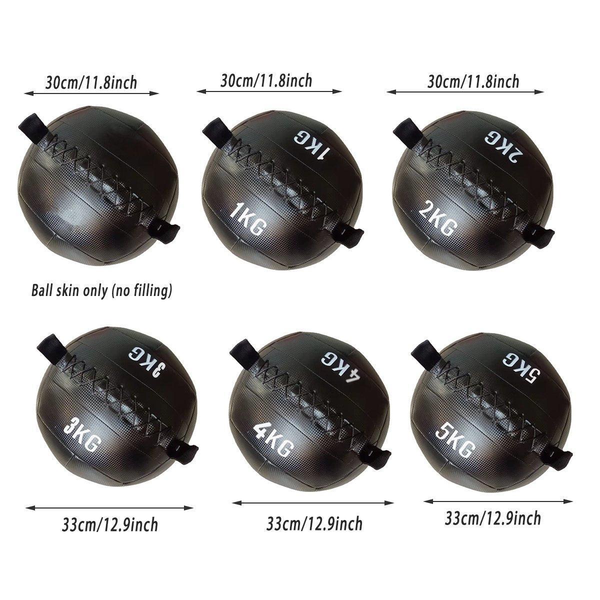 Non-Elastic Soft Squat Wall Ball for Solid Gravity and Balance Training Workouts - 2kg