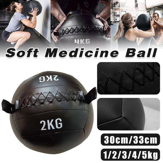 Non-Elastic Soft Squat Wall Ball for Solid Gravity and Balance Training Workouts - 5kg