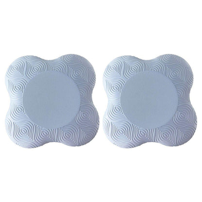 2pcs Thick Yoga Kneeling Mat Knee Cushion for Elbow Support Gym Workout Pad - Grey