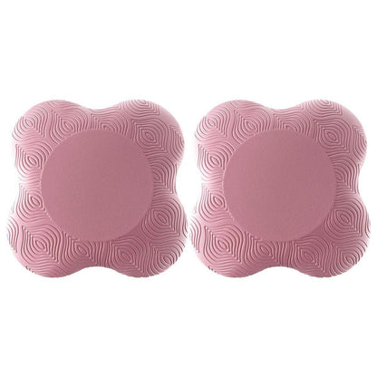 2pcs Thick Yoga Kneeling Mat Knee Cushion for Elbow Support Gym Workout Pad - Pink