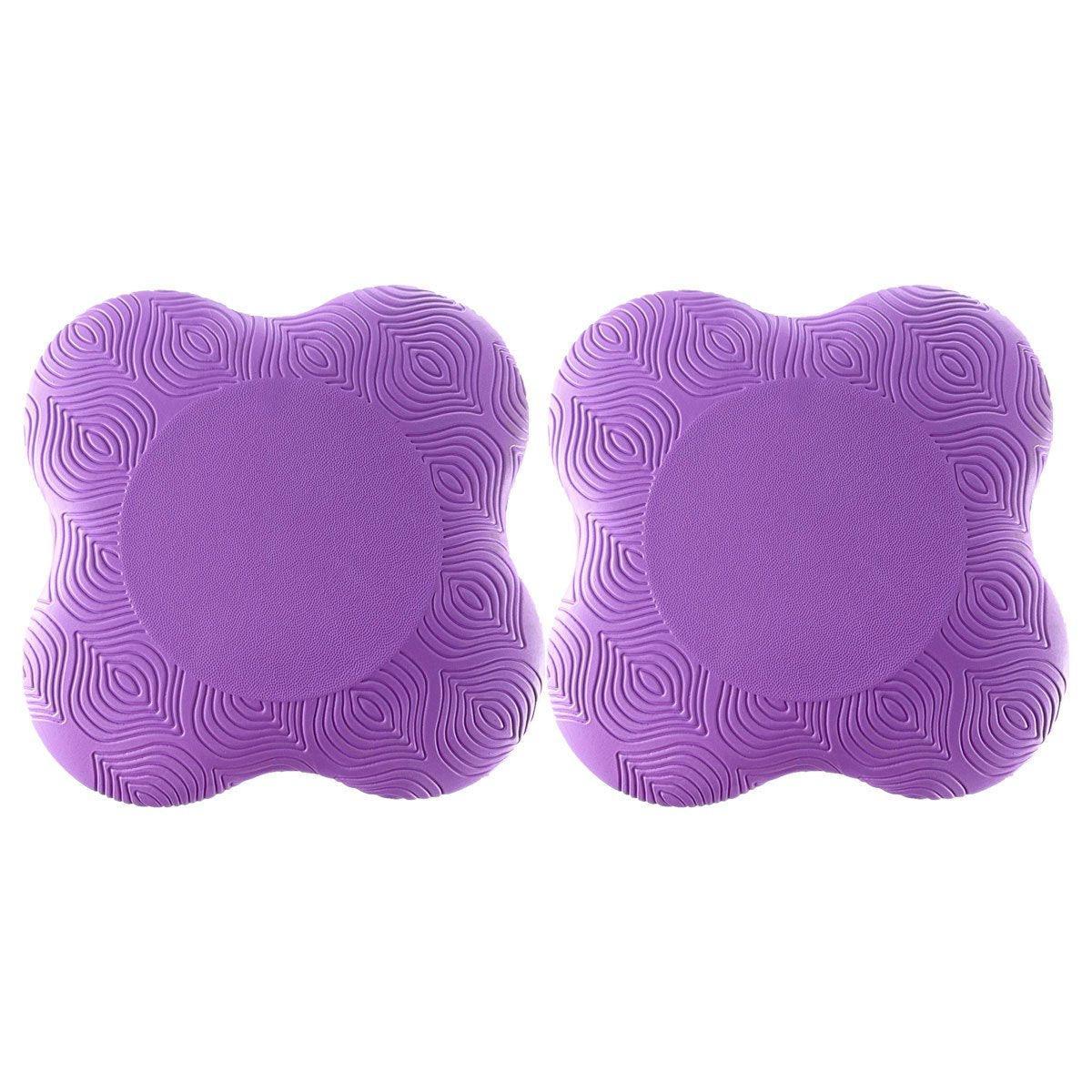 2pcs Thick Yoga Kneeling Mat Knee Cushion for Elbow Support Gym Workout Pad - Pink