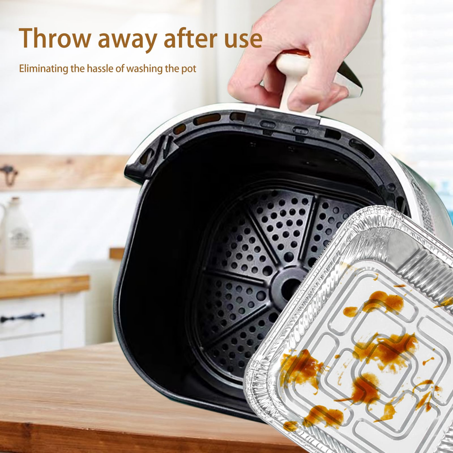 48x Deep Foil Aluminium Disposable Food Container Trays Pans Baking Roast Bulk 33x27x11cm