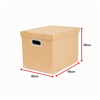 10Pcs Corrugated Cardboard Storage Boxes – Multi-Purpose Organising Cartons