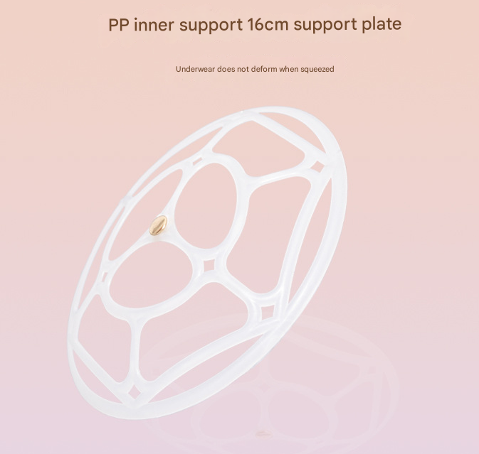 Beige Portable Underwear Travel Organizer Bag - Bra & Lingerie Storage, Anti-Deformation Case for Business Trips