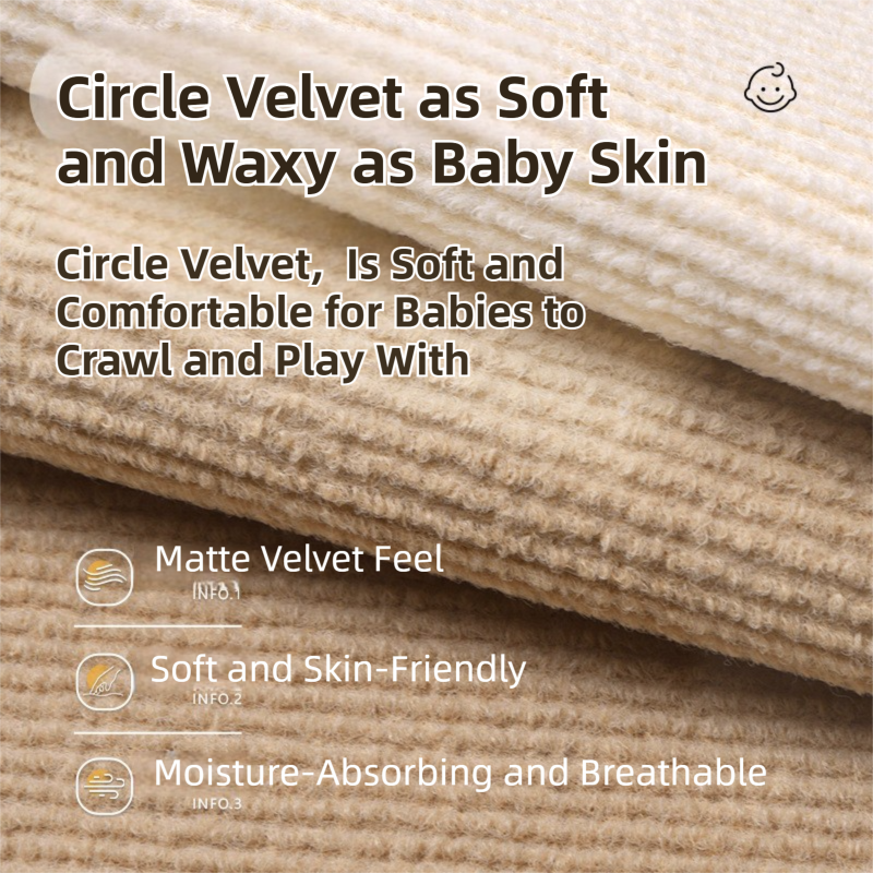 8 x Khaki & 8 x Off-White Durable & Soft Self-Adhesive Carpet Tiles(30x30cm) - Interlocking Non-Slip Square Floor Mat for Bedroom, Office & Living Room