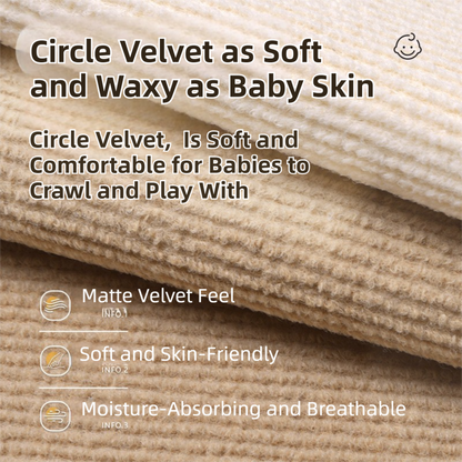 8 x Khaki & 8 x Off-White Durable & Soft Self-Adhesive Carpet Tiles(30x30cm) - Interlocking Non-Slip Square Floor Mat for Bedroom, Office & Living Room