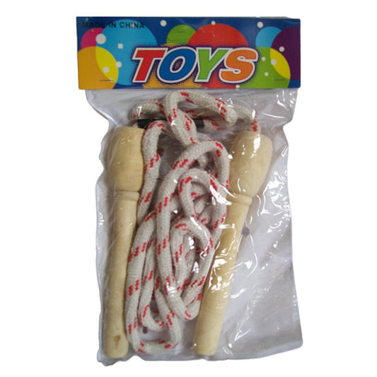 3x Skipping rope with wooden handles