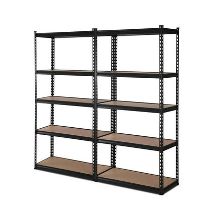 Giantz 2x1.5M Garage Shelving Warehouse Rack Pallet Racking Storage Shelve Black